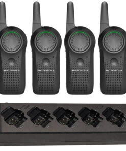 Motorola Curve DLR110 6‑Pack | Radios + 6‑Bank Charger