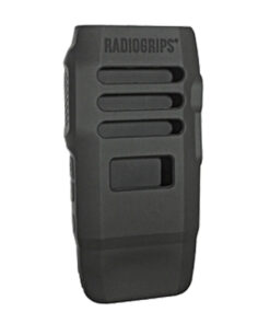 Silicone Carry Case for Motorola TLK100 | Black & Orange Protective Radio Cover