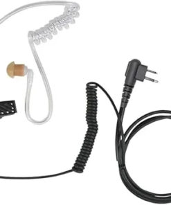 SPM‑1303 Lapel Mic with Clear Coil | Motorola 2‑Pin Radios
